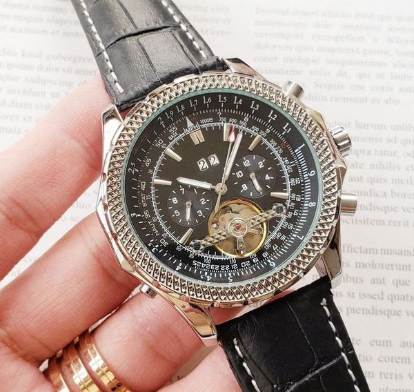 2-color mens watches brand luxury tourbillon automatic mechanical watch men casual fashion leather strap skeleton wristwatch, Slivery;brown
2-color mens watches brand luxury tourbillon automatic mechanical watch men casual fashion leather strap skeleton wristwatch, Slivery;brown