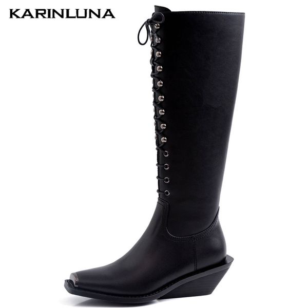 karin 2020 new fashion genuine leather riding boots woman shoes women lace up leisure boots female, Black
karin 2020 new fashion genuine leather riding boots woman shoes women lace up leisure boots female, Black