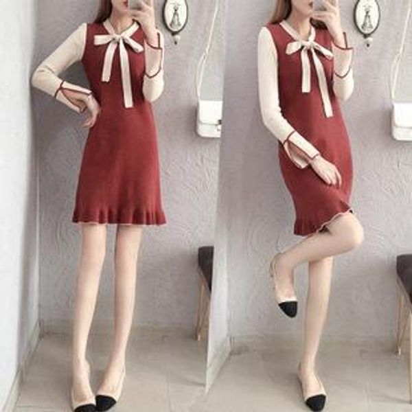 european and american autumn and winter 2020 new fashion temperament dress thin sweater dress long sleeve thick warm slim dresses size s-2xl, White;black
european and american autumn and winter 2020 new fashion temperament dress thin sweater dress long sleeve thick warm slim dresses size s-2xl, White;black