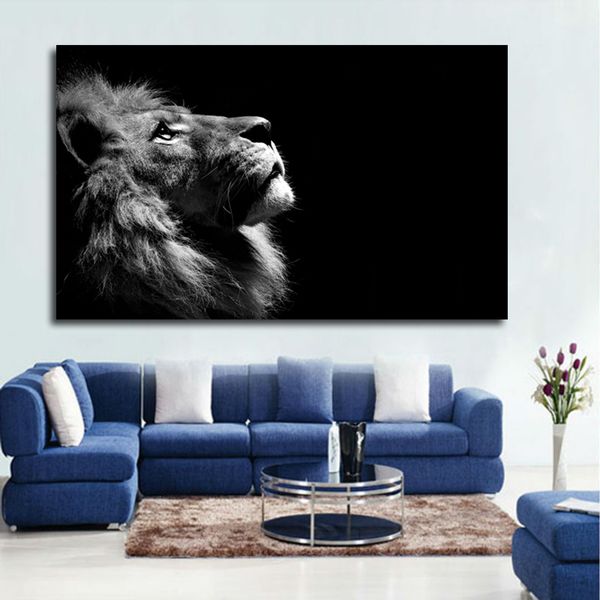 large size black and white lion animal canvas print poster wall pictures for living room modern decoration painting no frame
large size black and white lion animal canvas print poster wall pictures for living room modern decoration painting no frame