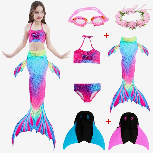 fancy 6pcs little mermaid kids swimmable mermaid tail with bikini suit swimming dress with goggle and garland, Black;red
fancy 6pcs little mermaid kids swimmable mermaid tail with bikini suit swimming dress with goggle and garland, Black;red
