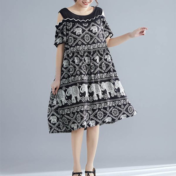 summer dress women plus size bust 150cm 6xl 7xl 8xl 9xl dress women black colour, Black;gray
summer dress women plus size bust 150cm 6xl 7xl 8xl 9xl dress women black colour, Black;gray