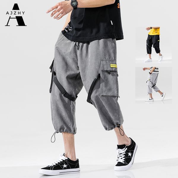 men hip hop belt cargo pants 2020 man patchwork overalls japanese streetwear joggers pants men loose designer harem, Black
men hip hop belt cargo pants 2020 man patchwork overalls japanese streetwear joggers pants men loose designer harem, Black