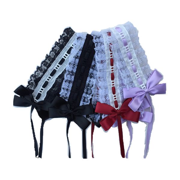 lolita headand, Slivery;white