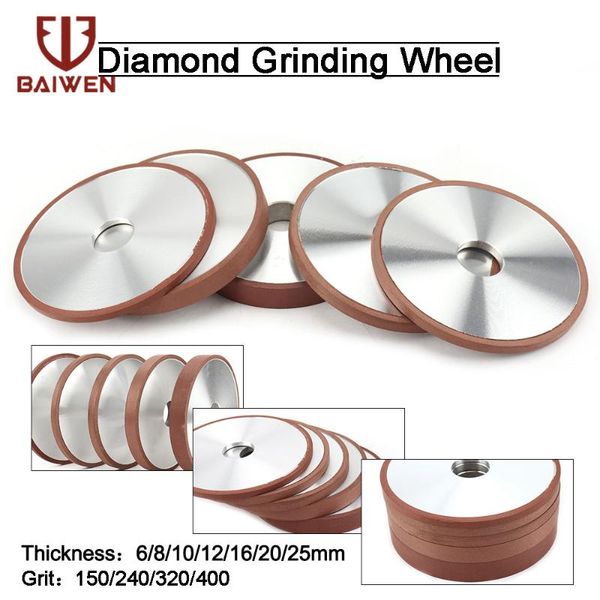 150x32mm diamond grinding wheel resin cutting disc 150/180/240/320 grit for tungsten steel milling cutter sharpener
150x32mm diamond grinding wheel resin cutting disc 150/180/240/320 grit for tungsten steel milling cutter sharpener