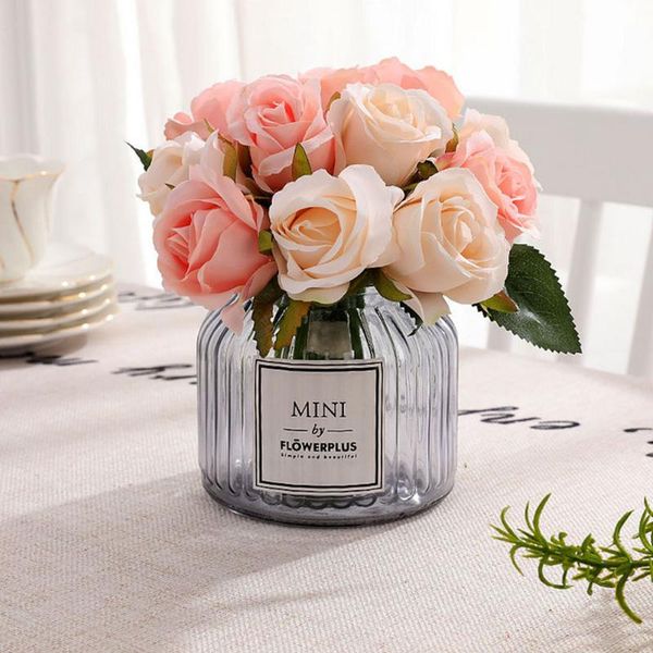 artificial rose flower silk plastic rose 12 heads bridal wedding bouquet for home garden party wedding decor
artificial rose flower silk plastic rose 12 heads bridal wedding bouquet for home garden party wedding decor