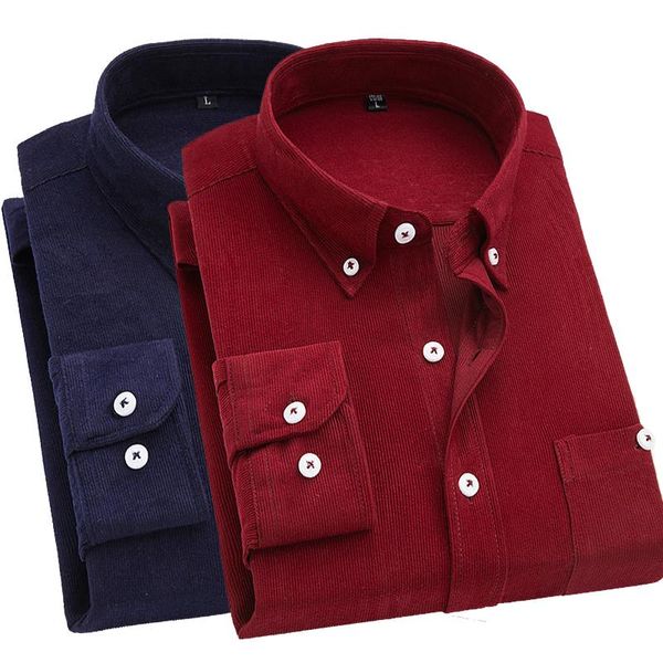 2019 men shirt long sleeve slim fit brand corduroy shirt men business shirts 5xl clothing soft comfortable camisa masculina, White;black
2019 men shirt long sleeve slim fit brand corduroy shirt men business shirts 5xl clothing soft comfortable camisa masculina, White;black