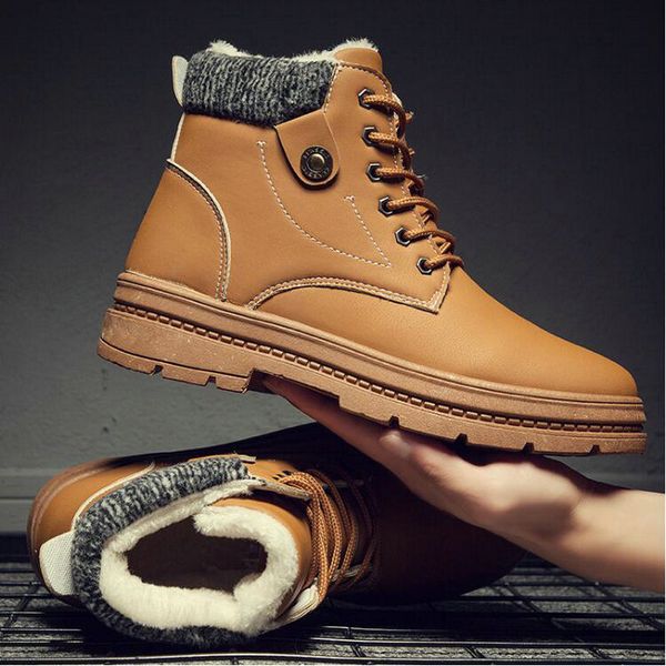 winter boots men with fur 2020 warm plush snow boots men winter work casual shoes sneakers high rubber ankle a55-81, Black
winter boots men with fur 2020 warm plush snow boots men winter work casual shoes sneakers high rubber ankle a55-81, Black