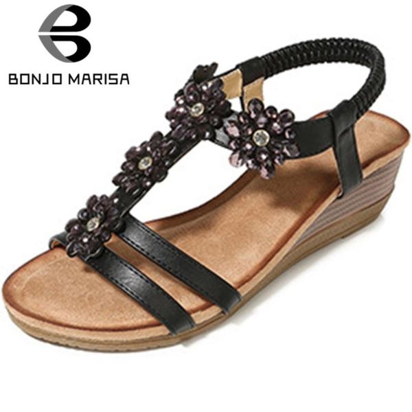 bonjomarisa ladies summer sandals flower back strap high wedges round toe office casual sandals women lastic shoes woman, Black
bonjomarisa ladies summer sandals flower back strap high wedges round toe office casual sandals women lastic shoes woman, Black