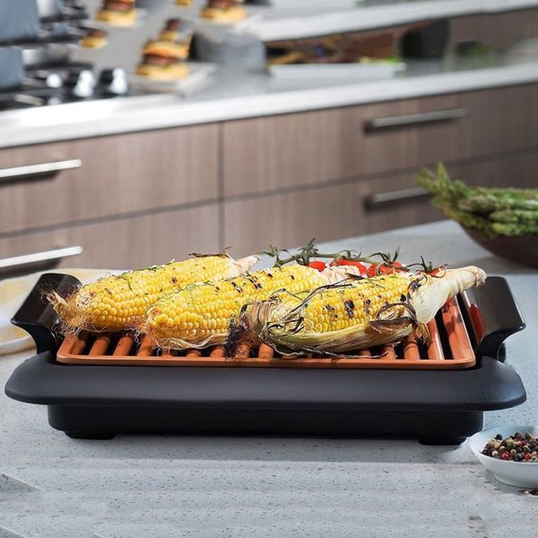 electrothermal barbecue plate fast bbq smokeless grill with temperature dial heated grilling grate made of ti-cerama
electrothermal barbecue plate fast bbq smokeless grill with temperature dial heated grilling grate made of ti-cerama