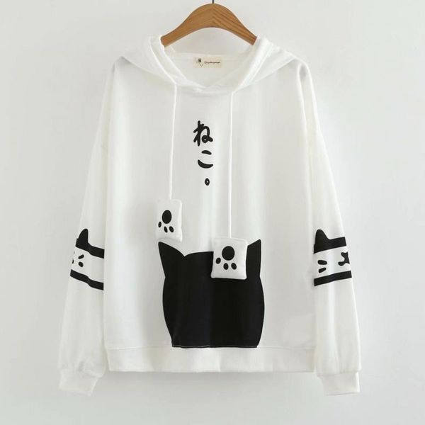 zuolunouba 2019 new spring kawaii cat lady pullovers hooded casual hoodies women sweatshirts loose long sleeve, Black
zuolunouba 2019 new spring kawaii cat lady pullovers hooded casual hoodies women sweatshirts loose long sleeve, Black