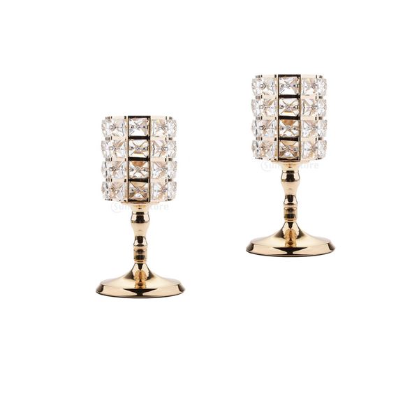2 pieces bling crystal votive tealight candlestick holders wedding banquet tablecenterpieces
2 pieces bling crystal votive tealight candlestick holders wedding banquet tablecenterpieces