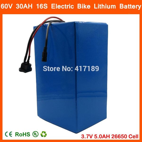Taxe 60v 30ah ebike cooter battery 60v 16 2500w lithium battery 3 7v 5000mah 26650 cell 50a bm and 67 2v 5a charger
Taxe 60v 30ah ebike cooter battery 60v 16 2500w lithium battery 3 7v 5000mah 26650 cell 50a bm and 67 2v 5a charger