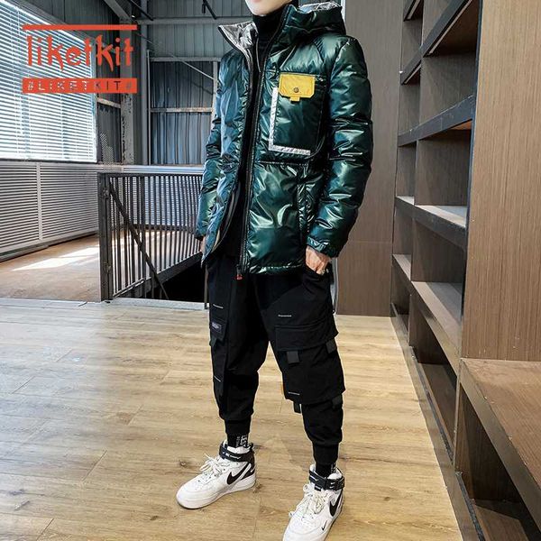 liketkit winter hip hop bubble coat men new 2019 solid bright leather thick hooded jackets male oversize high street streetwear, Black
liketkit winter hip hop bubble coat men new 2019 solid bright leather thick hooded jackets male oversize high street streetwear, Black