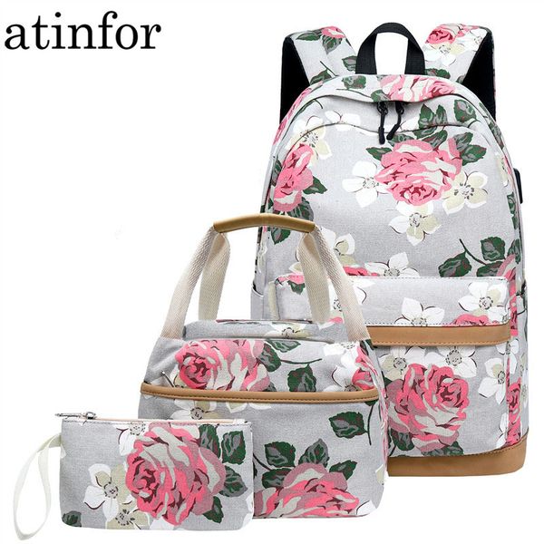 atinfor brand 3pcs/set floral school backpacks for teen girls school bags lightweight canvas backpack travel bookbags set
atinfor brand 3pcs/set floral school backpacks for teen girls school bags lightweight canvas backpack travel bookbags set