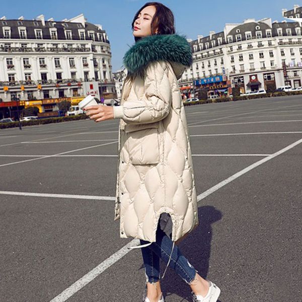 winter real raccoon fur collar down coat women harajuku solid color long down jacket women big pocket slim hooded warm jackets, Black
winter real raccoon fur collar down coat women harajuku solid color long down jacket women big pocket slim hooded warm jackets, Black