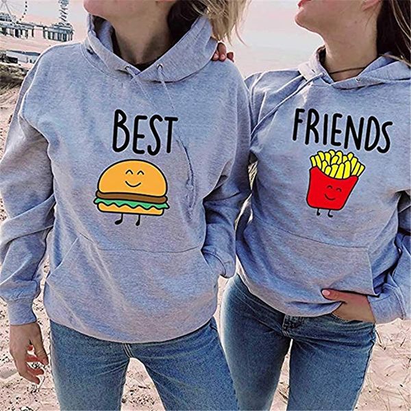 sweatshirt friends french fries hamburgers lettered pattern printed casual hoodie sweats hoodies women, Black
sweatshirt friends french fries hamburgers lettered pattern printed casual hoodie sweats hoodies women, Black