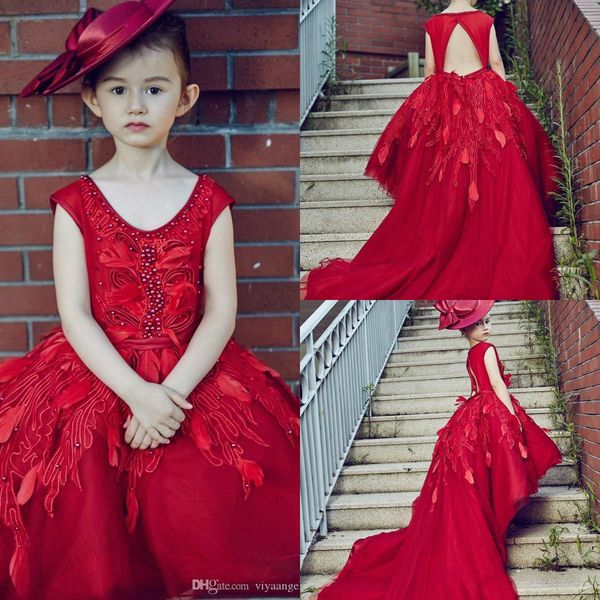 2019 red flower girl dresses high low lace appliqued pearls little girl wedding dresses vintage girls pageant dresses custom kids gowns, White;blue
2019 red flower girl dresses high low lace appliqued pearls little girl wedding dresses vintage girls pageant dresses custom kids gowns, White;blue