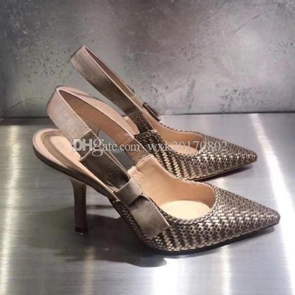 new real leather brand design ladies high heels dress shoes party fashion girl pointed high heel sandals slippers rhinestone 10cm, Black
new real leather brand design ladies high heels dress shoes party fashion girl pointed high heel sandals slippers rhinestone 10cm, Black