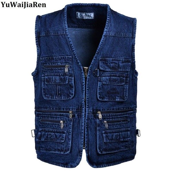 standard oversize 5xl denim vests men cotton multi pocket jean jacket gilet male military waistcoat masculina jaquetas breathable, Black;white
standard oversize 5xl denim vests men cotton multi pocket jean jacket gilet male military waistcoat masculina jaquetas breathable, Black;white