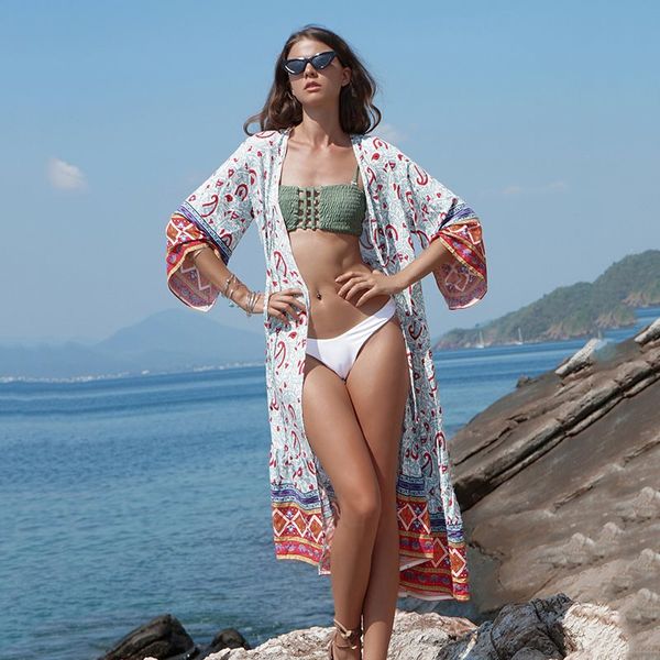 women long shirts casual travel beach summer 2019 new loose flare sleeve lace up print female fashion elegant blouses, White
women long shirts casual travel beach summer 2019 new loose flare sleeve lace up print female fashion elegant blouses, White