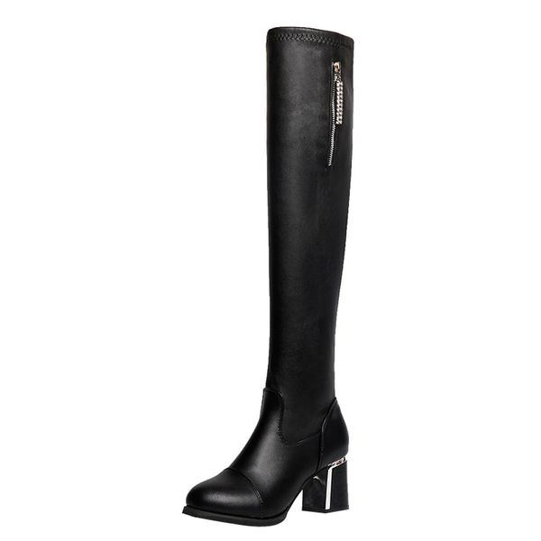 over the knee boots for women leather zipper square heel high boots over the knee rhinestone lady female outdoor shoes, Black
over the knee boots for women leather zipper square heel high boots over the knee rhinestone lady female outdoor shoes, Black