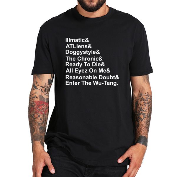 eu size 100% cotton t shirt nas gangsta rap 90s old school music letter print t-shirt casual crew neck soft high quantity shirt, White;black
eu size 100% cotton t shirt nas gangsta rap 90s old school music letter print t-shirt casual crew neck soft high quantity shirt, White;black