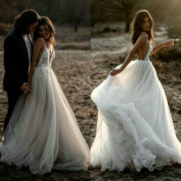 fashion wedding dresses spaghetti straps sleeveless lace appliques bridal gowns custom made backless sweep train a-line wedding dress, White
fashion wedding dresses spaghetti straps sleeveless lace appliques bridal gowns custom made backless sweep train a-line wedding dress, White