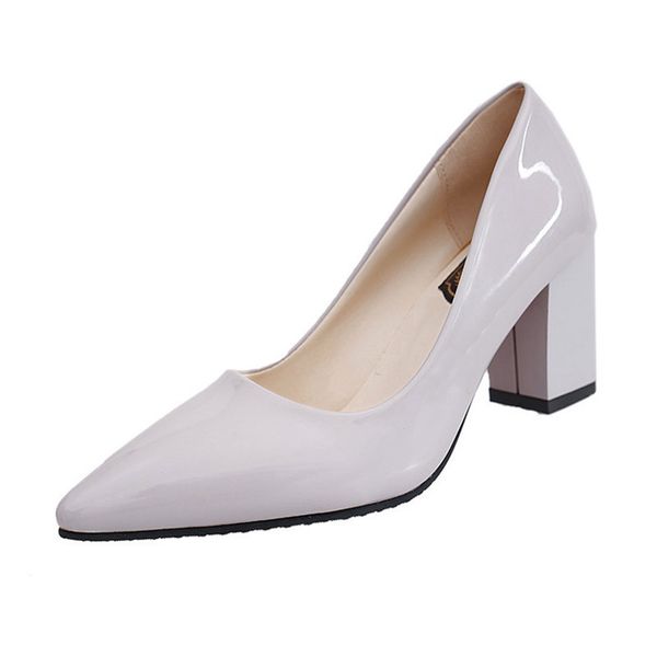 brand women thick heel ladies patent leather pointed toe square heels party wedding heels handmade office shoes women pumps, Black
brand women thick heel ladies patent leather pointed toe square heels party wedding heels handmade office shoes women pumps, Black