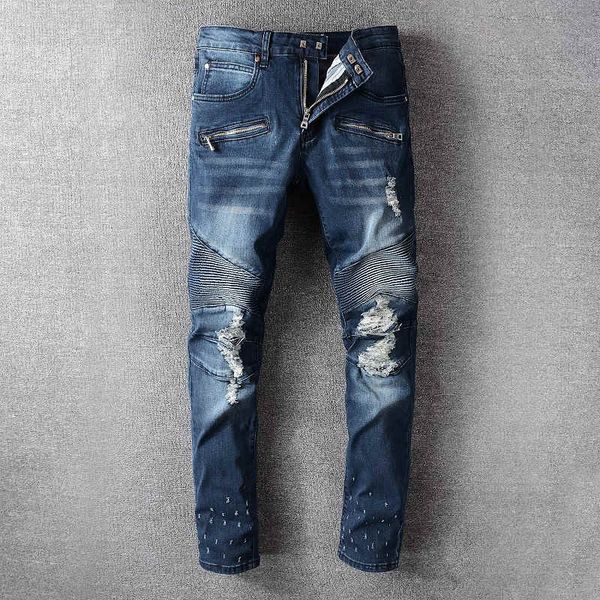 2020 мужских эластичного ripped узких байкеров джинсы разрушаемого slim fit denim брюки мужские эластичный пояс шаровары мужчины jogger одеж, Blue
2020 мужских эластичного ripped узких байкеров джинсы разрушаемого slim fit denim брюки мужские эластичный пояс шаровары мужчины jogger одеж, Blue