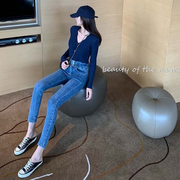 nana fashion womens clothing store elastic high waist denim tight pants all-match feet early autumn new slim dark high, White;black
nana fashion womens clothing store elastic high waist denim tight pants all-match feet early autumn new slim dark high, White;black