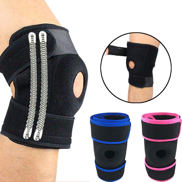 1pcs adjustable 4 spring support sports knee pads football basketball volleyball leg knee support brace patella guard protector, Black;gray
1pcs adjustable 4 spring support sports knee pads football basketball volleyball leg knee support brace patella guard protector, Black;gray