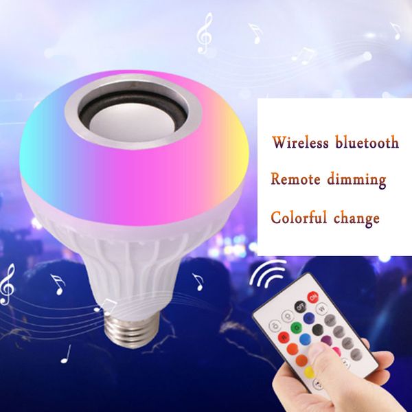 new e27 smart led light rgb wireless bluetooth speakers bulb lamp music playing dimmable 12w music player audio with 24 keys remote control
new e27 smart led light rgb wireless bluetooth speakers bulb lamp music playing dimmable 12w music player audio with 24 keys remote control