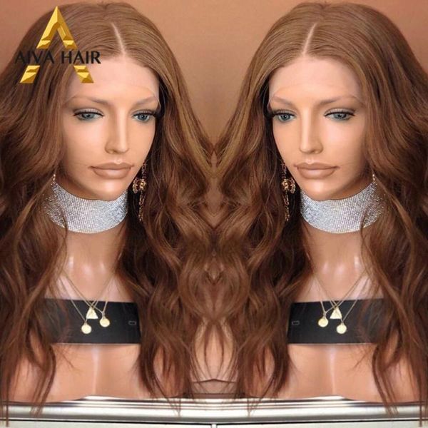 synthetic wigs aiva hair high temperature lace front wig glueless long light brown loose wave middle part cosplay for women, Black
synthetic wigs aiva hair high temperature lace front wig glueless long light brown loose wave middle part cosplay for women, Black