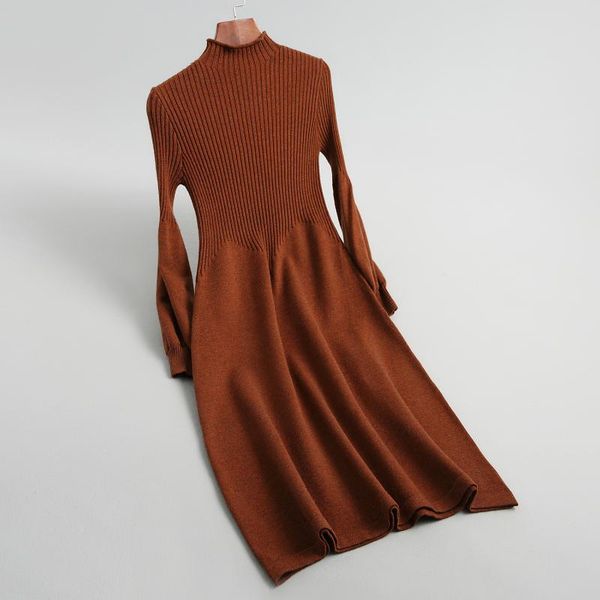2020 and turtleneck pullovers knitting women long dress vestidos warm sweater pull femme, White;black
2020 and turtleneck pullovers knitting women long dress vestidos warm sweater pull femme, White;black