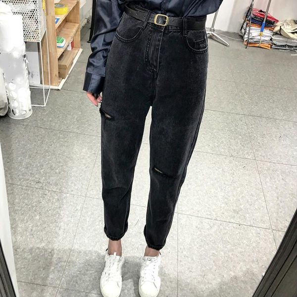 2019 summer autumn ripped hole jeans for women streetwear high waist denim pants loose harem pants for female plus size 5xl, Blue
2019 summer autumn ripped hole jeans for women streetwear high waist denim pants loose harem pants for female plus size 5xl, Blue