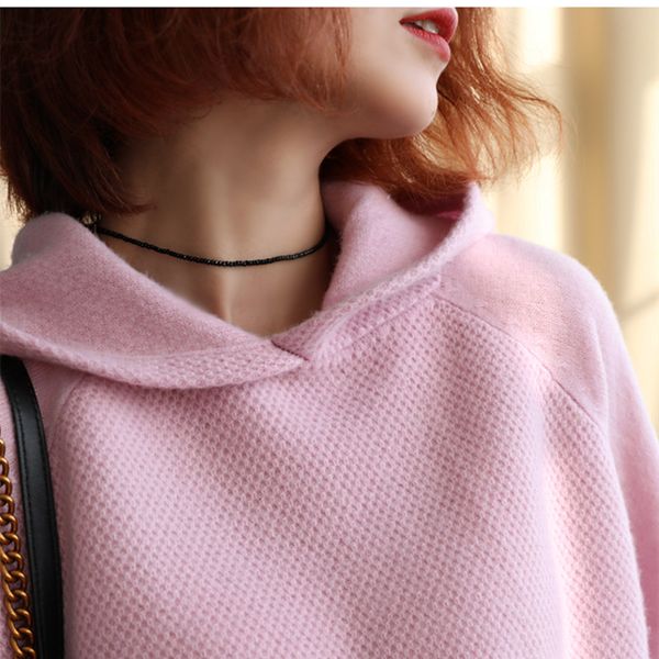women's sweaters smpevrg knitted sweater women pullover hooded long sleeve female knit casual jumper pull femme, White;black
women's sweaters smpevrg knitted sweater women pullover hooded long sleeve female knit casual jumper pull femme, White;black