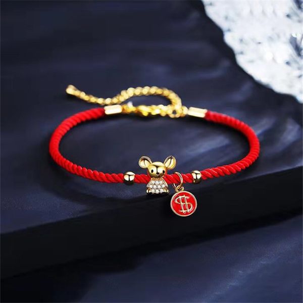 2020 the rat new year s925 sterling silver red rope bracelets cute blessing mouse copal coating coin resin varnish money sign, Golden;silver
2020 the rat new year s925 sterling silver red rope bracelets cute blessing mouse copal coating coin resin varnish money sign, Golden;silver