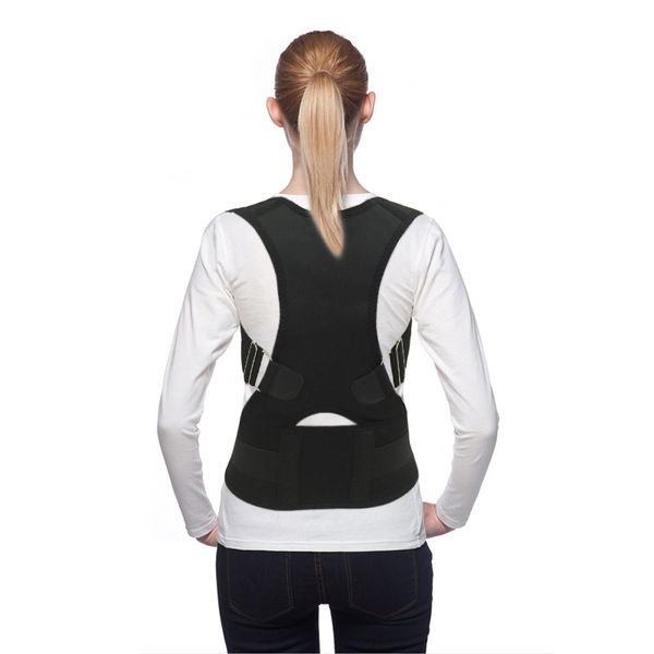 ajustable magnetic therapy posture belt support straightener corrector de postura elastic band kg-642, Black;blue
ajustable magnetic therapy posture belt support straightener corrector de postura elastic band kg-642, Black;blue