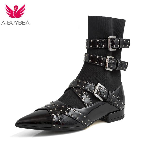 rivets cow leather knitting booties buckle straps thick heel black ankle women boots studded decorated woman boots motorcycle
rivets cow leather knitting booties buckle straps thick heel black ankle women boots studded decorated woman boots motorcycle