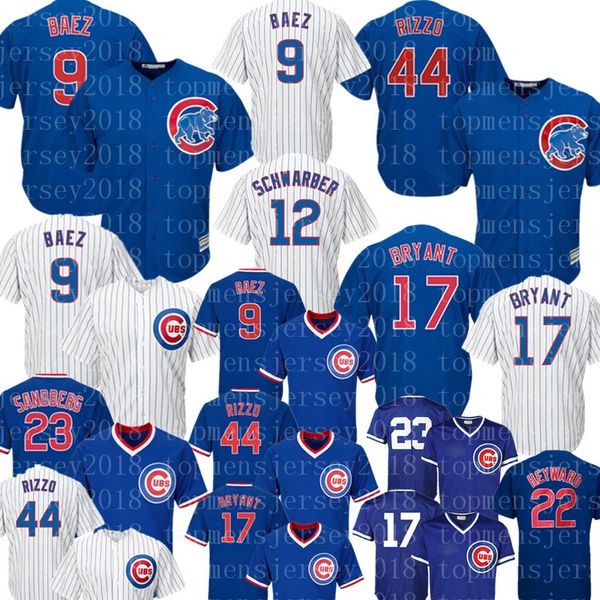 Chicago Cub 44 Anthony Rizzo 17 Kris Bryant Jersey Cubs 9 Javier Baez Embroidery Baseball Jerseys M-XXXL
Chicago Cub 44 Anthony Rizzo 17 Kris Bryant Jersey Cubs 9 Javier Baez Embroidery Baseball Jerseys M-XXXL