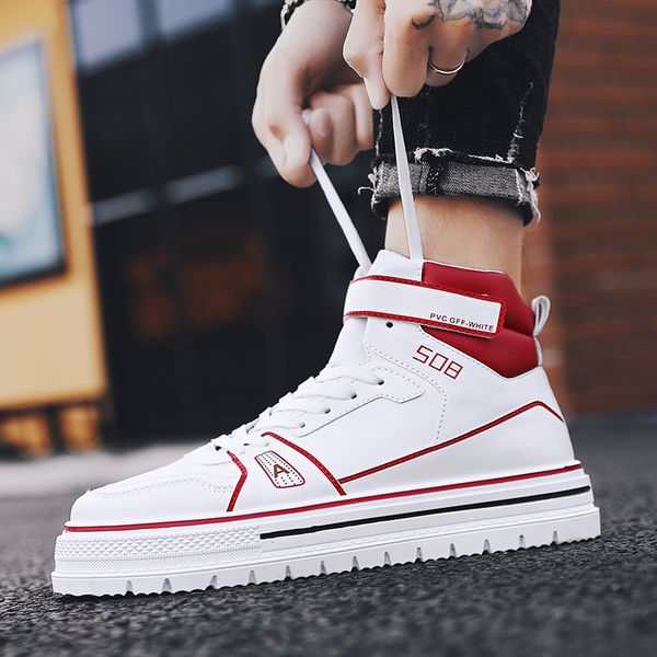 2019 young boy casual shoes high pu leather men shoes thick soled casual male brand designer footwear size 39-44, Black
2019 young boy casual shoes high pu leather men shoes thick soled casual male brand designer footwear size 39-44, Black