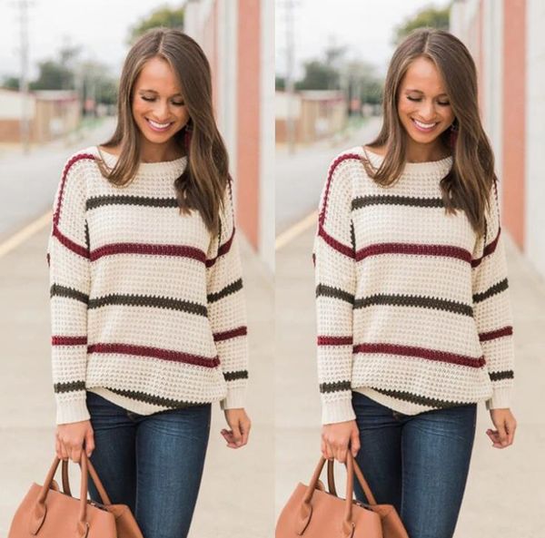autumn winter women sweaters fashion striped long sleeve sweaters women casual crew neck loose swesater, White;black
autumn winter women sweaters fashion striped long sleeve sweaters women casual crew neck loose swesater, White;black