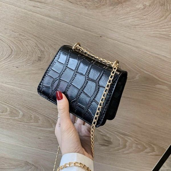 high-grade bag women's bag new style messenger fashion chain one-shoulder western style square sling