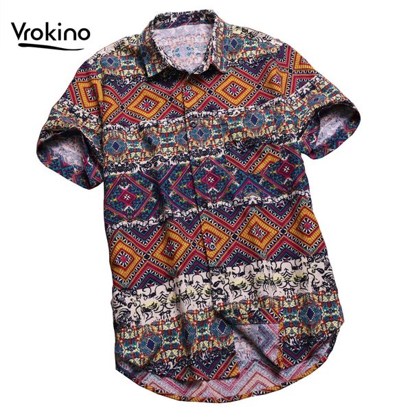 vrokino 4xl 5xl 6xl men's casual hawaiian beach shirt 2019 new summer fashion man print large size short sleeve shirt, White;black
vrokino 4xl 5xl 6xl men's casual hawaiian beach shirt 2019 new summer fashion man print large size short sleeve shirt, White;black