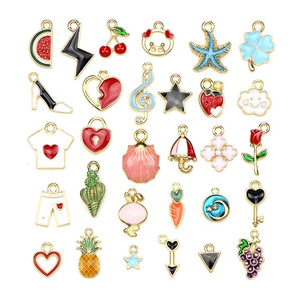 30pcs/set fruit heart star flower pendant charms mixed enamel metal charms diy craft jewelry making findings, Bronze;silver
30pcs/set fruit heart star flower pendant charms mixed enamel metal charms diy craft jewelry making findings, Bronze;silver