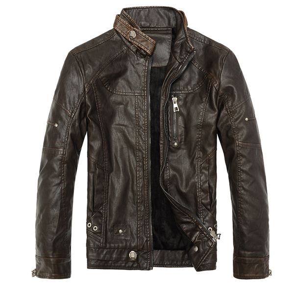 leather jacket men coats vogue pu outerwear men business winter faux fur male jacket fleece chaqueta cuero hombre, Black
leather jacket men coats vogue pu outerwear men business winter faux fur male jacket fleece chaqueta cuero hombre, Black