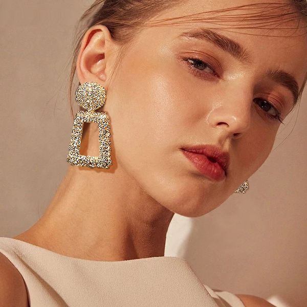 vintage earrings for women fashion luxury big gold metal long women's femme drop dangle earrings 2019 earings party jewelry, Silver
vintage earrings for women fashion luxury big gold metal long women's femme drop dangle earrings 2019 earings party jewelry, Silver
