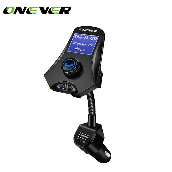 

onever m7 bluetooth car kit mp3 music player fm transmitter modulator 3.1a usb car charger support with voltmeter & aux in/out