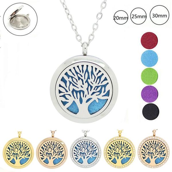 with chain as gift tree of life magnetic 316l stainless steel aromatherapy pendants 20mm 25mm 30mm diffuser locket necklace, Silver
with chain as gift tree of life magnetic 316l stainless steel aromatherapy pendants 20mm 25mm 30mm diffuser locket necklace, Silver